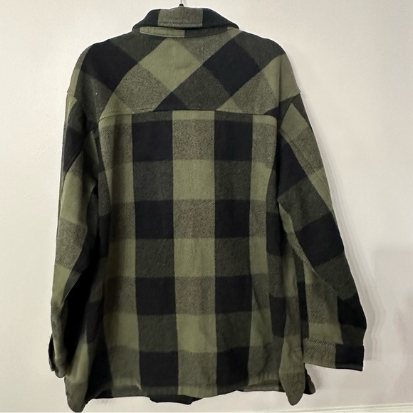 Lucky Brand Green and Black Plaid Utility Jacket - Picture 9 of 9